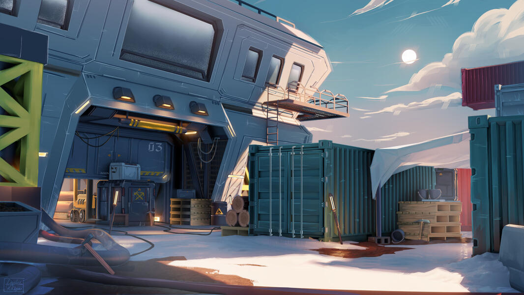 The Warehouse -Blender & Clip Studio