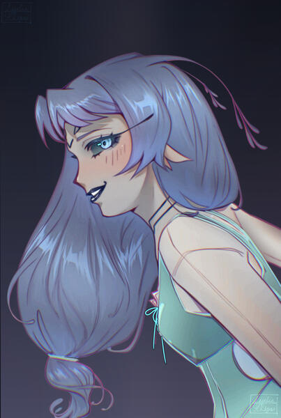 Mia Headshot -Clip Studio Paint