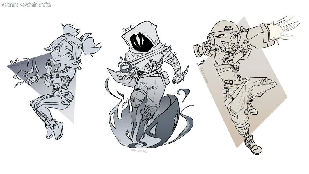Valorant in Progress Keychains/Stickers